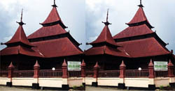 Masjid Jamik yang Legendaris di Riau Dibangun Tanpa Paku